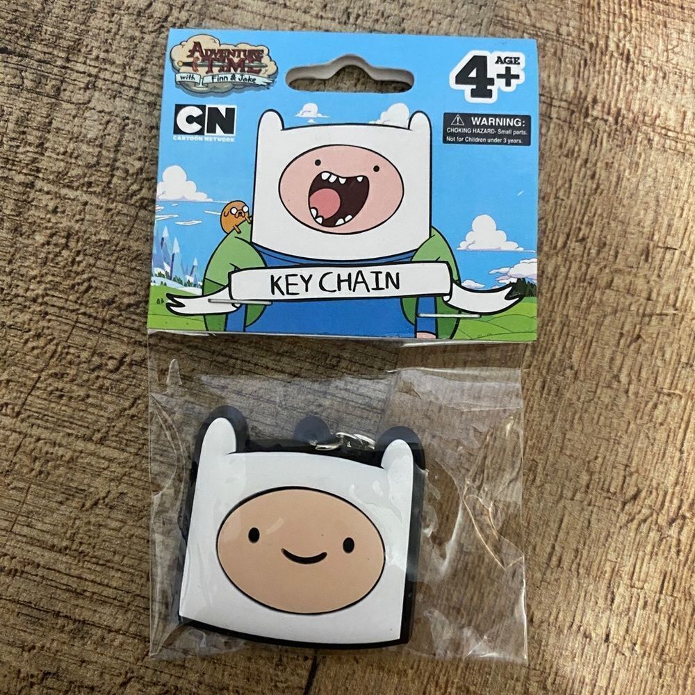 Adventure Time with Finn and Jake Finn Head Keychain ~ Officially Licensed